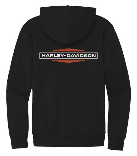 Harley-Davidson® Men's Stacked Logo Graphic Zip Front Hoodie