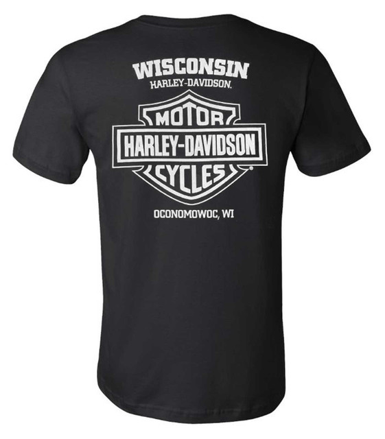 Harley-Davidson® Men's Chrome Grit Short Sleeve Crew-Neck T-Shirt