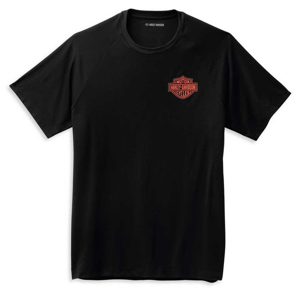 Harley-Davidson Men's Performance B&S Short Sleeve Tee - Black 99054-22VM - Wisconsin Harley-Davidson