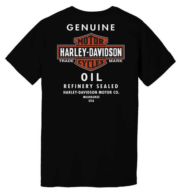 Harley-Davidson® Men's Oil Can B&S Short Sleeve Cotton Tee