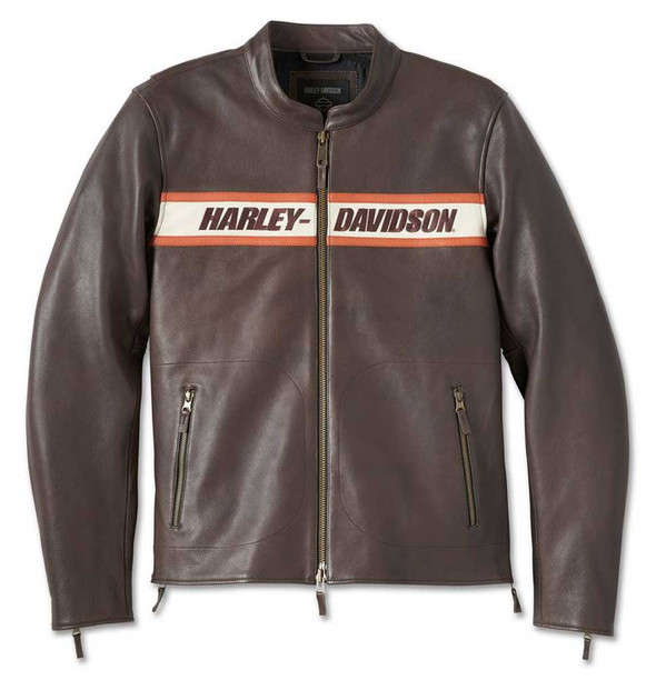 Harley-Davidson® Men's Victory Lane II Leather Jacket - Java Brown ...