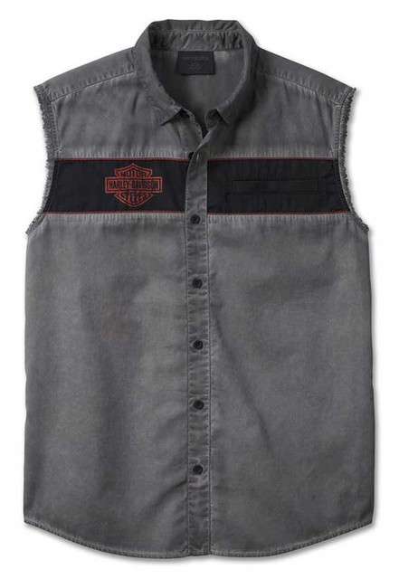 Harley-Davidson Men's Iron Bond Sleeveless Blowout Shirt, Black 99005-23VM - Wisconsin Harley-Davidson