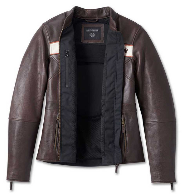 y*o様 Harley-Davidson ライダースジャケット ダークブラウン Harley-Davidson® Men's Victory Lane II Leather Jacket - Java Brown