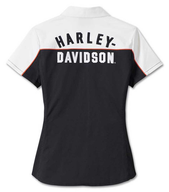 Harley-Davidson® Women's Elemental Zip Front Short Sleeve Shirt