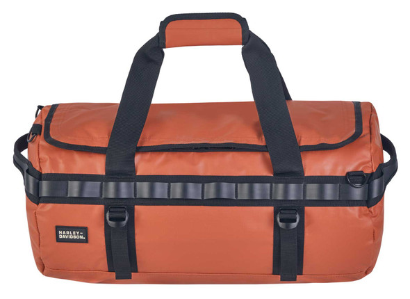 Harley-Davidson Water-Resistant Functional Hybrid Duffel/Backpack - Vintage Rust - Wisconsin Harley-Davidson