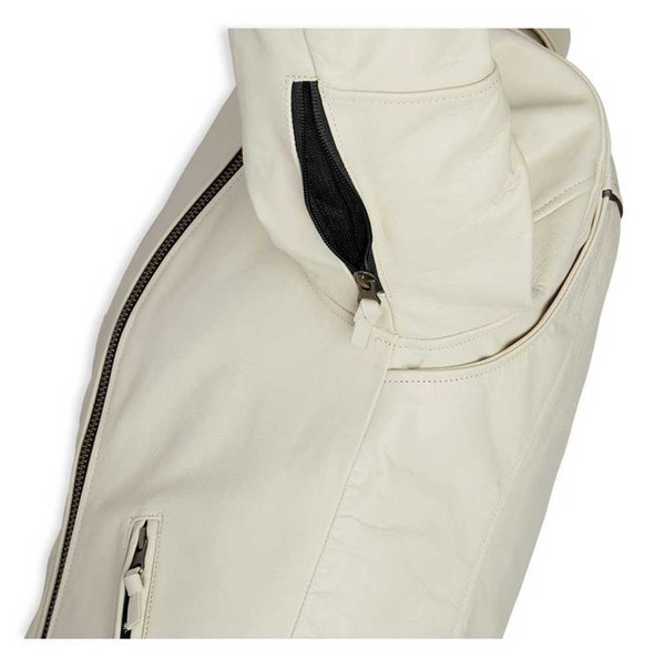 Harley-Davidson® Women's Vixen Lane Leather Jacket, Oatmeal Cream