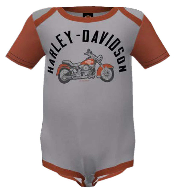 Harley-Davidson® Baby Boys' 2-Pack Colorblocked Rib Creeper