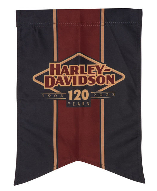 Harley-Davidson Weather-Resistant 120th Anniversary Garden Flag Limited Edition - Wisconsin Harley-Davidson
