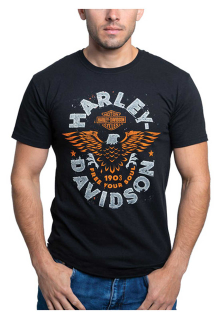Harley-Davidson Men's Likable Short Sleeve Cotton Crew-Neck T-Shirt - Black - Wisconsin Harley-Davidson