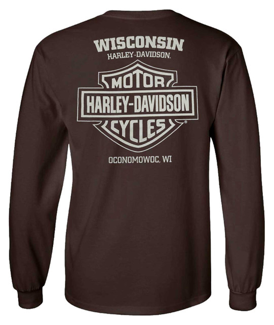Harley-Davidson® Men's Garage Dust Long Sleeve Crew-Neck Cotton