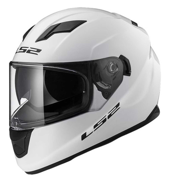 LS2 Helmets Stream Solid Full Face Motorcycle Helmet w/ Shield - Gloss White - Wisconsin Harley-Davidson