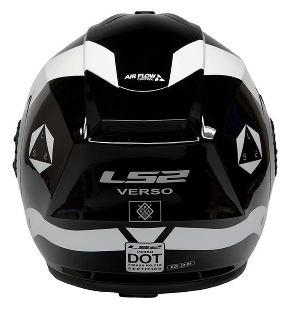 LS2 Helmets Verso Rave Open Face Motorcycle Helmet - Gloss Black