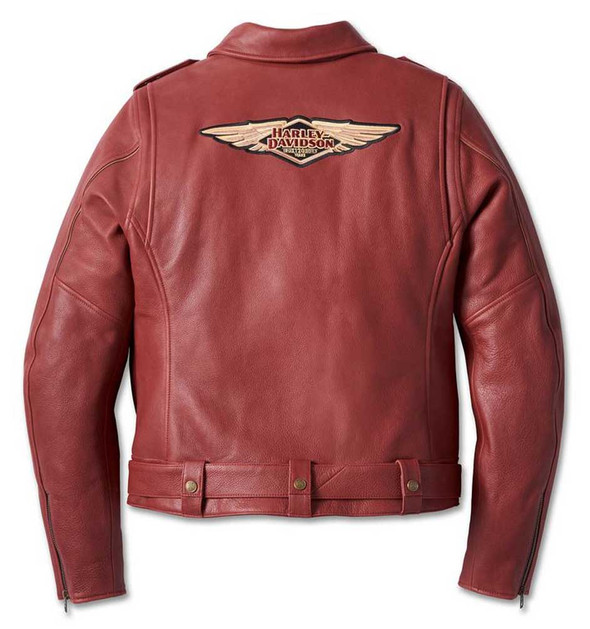 ジャケット Women Jackets WW0WW45539 XLD red Harley-Davidson® Women's 120th Cycle Queen Leather Biker