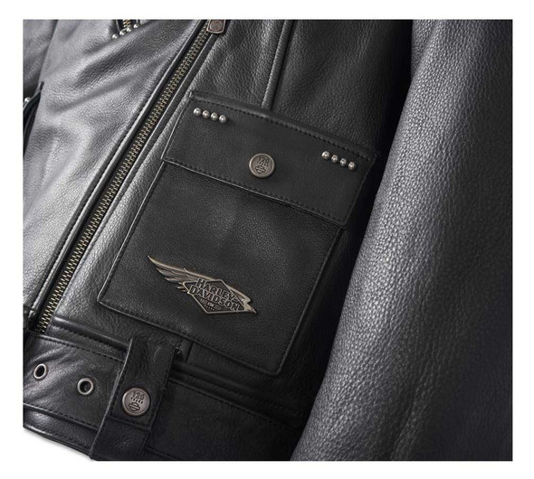 Harley-Davidson® Women's 120th Cycle Queen Leather Biker Jacket