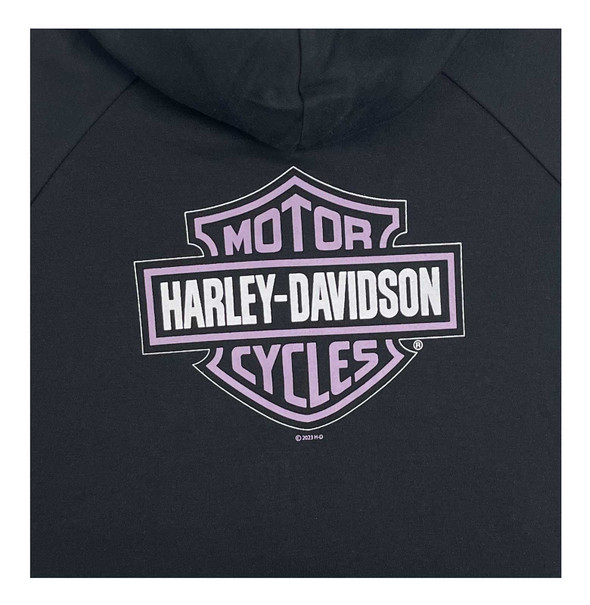 Harley-Davidson® Big Girls' Bar & Shield Knit Zip-Up Hoodie