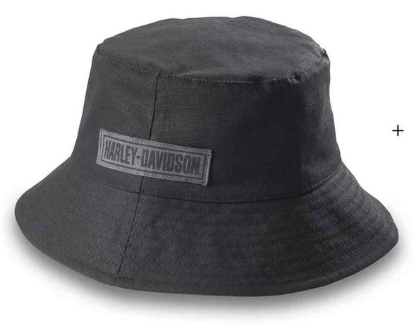 Harley-Davidson Men's Reversible Allover Aloha Bucket Hat - Black 97794-23VM - Wisconsin Harley-Davidson