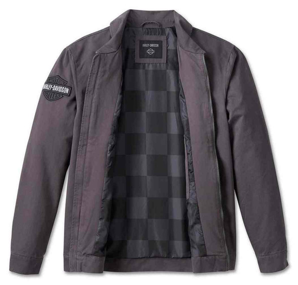 Harley-Davidson® Men's Racing Causal Work Jacket - Dark Gray