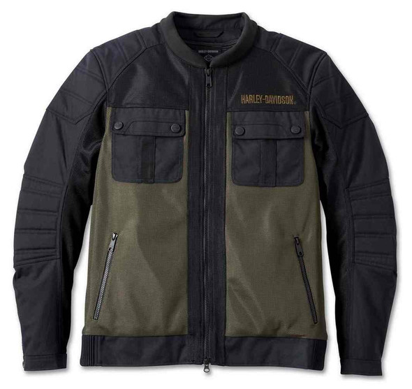 Harley-Davidson Men's Zephyr Colorblocked Mesh Jacket w/Zip-Out Liner 97191-23VM - Wisconsin Harley-Davidson