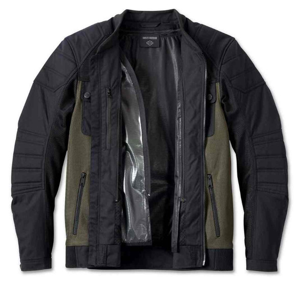 Harley-Davidson® Men's Zephyr Colorblocked Mesh Jacket w/Zip-Out