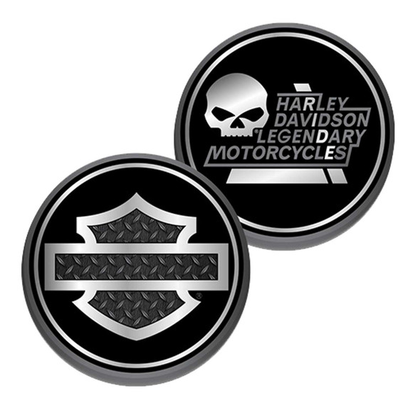 Harley-Davidson Ride Bar & Shield Metal Challenge Coin, 1.75 inch - Black - Wisconsin Harley-Davidson
