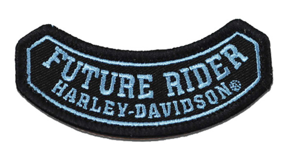 Harley-Davidson 3 in. Embroidered Lil' Rider Kids Emblem Sew-On Patch - Black - Wisconsin Harley-Davidson