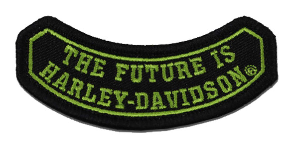 Harley-Davidson 3 in. Embroidered Lil' Biker Kids Emblem Sew-On Patch - Black - Wisconsin Harley-Davidson