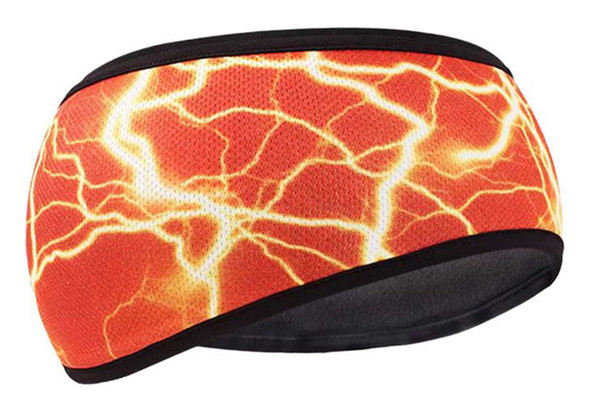That's A Wrap Unisex Lightning Micro-Fleece Lightweight Headband - Orange - Wisconsin Harley-Davidson
