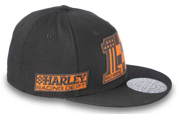 Harley-Davidson® Men's Racer Victory Fitted Baseball Cap - Orange