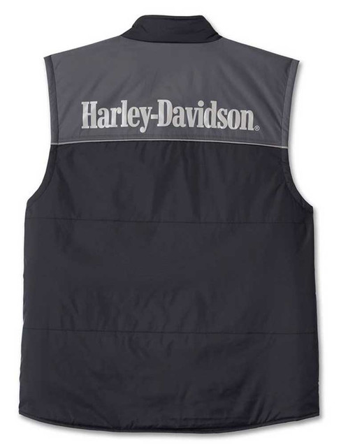 Harley-Davidson® Men's #1 Victory Zip Poly Fill Nylon Vest
