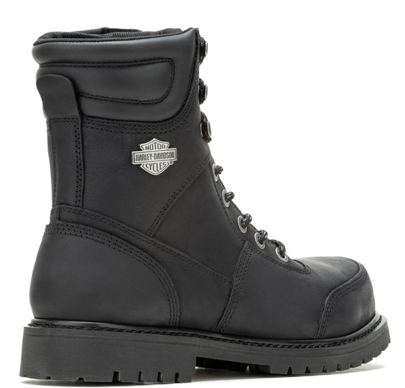 Harley-Davidson® Men's Drewett 7.25-Inch Black Waterproof Safety