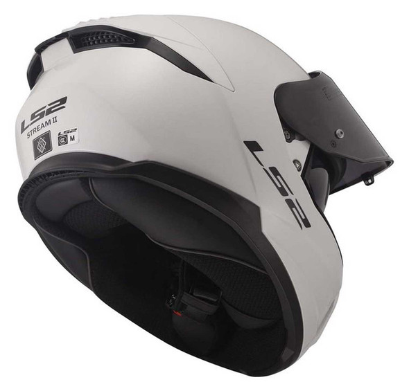 LS2 Helmets Stream II Solid Full Face Motorcycle Helmet - Pearl