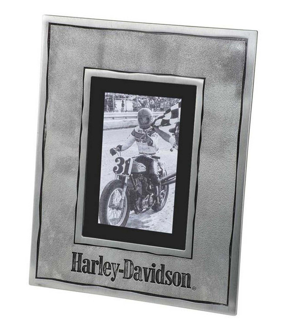 HMDページ Harley-Davidson® Metal Picture Frame, Photo Frame Holds 4 x