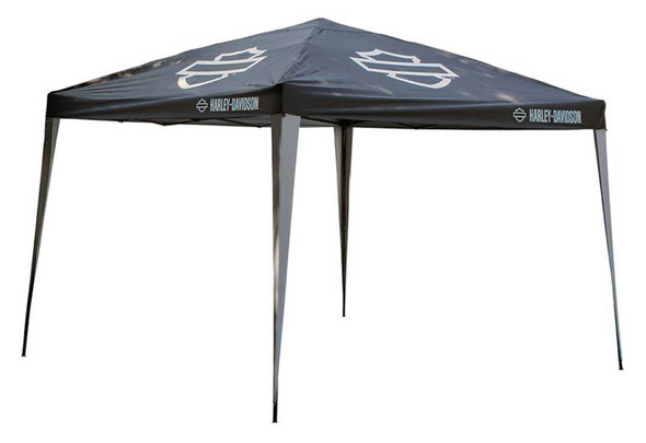 Harley-Davidson Bar & Shield Freestanding Outdoor Canopy, 10' x 10'  Steel Frame - Wisconsin Harley-Davidson