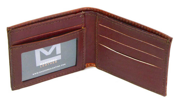 『Hollywood Wallet BROWN』 Harley-Davidson® Men's Genuine Leather Iconic B&S Eagle