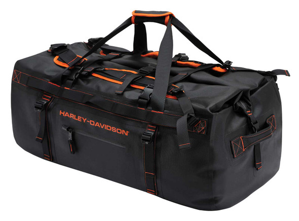 Harley-Davidson 33" Heavy-Duty Waterproof Adventure Duffel Bag - Black or Silver - Wisconsin Harley-Davidson