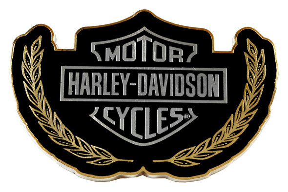 Harley-Davidson Roman Bar & Shield Heavy-Duty Metal Magnet - 3 x 2 inches - Wisconsin Harley-Davidson