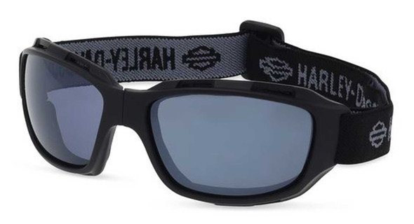 Harley-Davidson Men's Battery Foldable Eyewear w/ Headstrap - Matte Black - Wisconsin Harley-Davidson