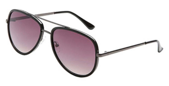 Harley-Davidson Women's Pilot Metal Sunglasses, Shiny Black Frames & Smoke Lens - Wisconsin Harley-Davidson