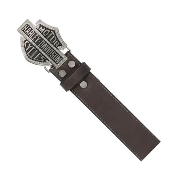 Harley-Davidson® Women's Bar & Shield Rhinestone Buckle Genuine