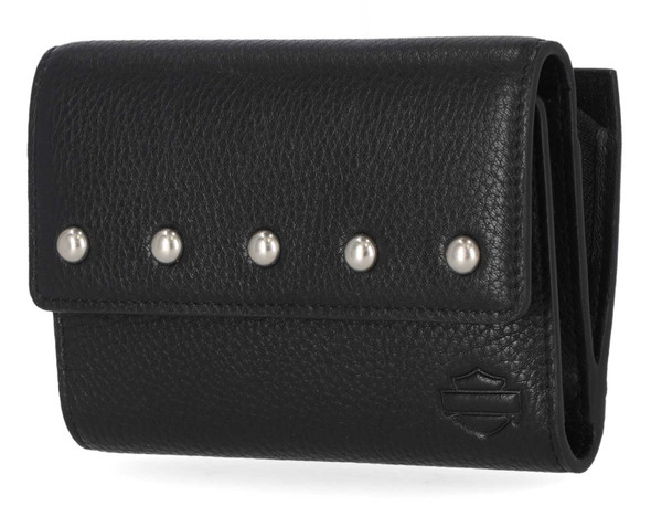 Harley Davidson ハーレー　ショートウォレット Harley-Davidson® Women's Pebble Leather Bar & Shield