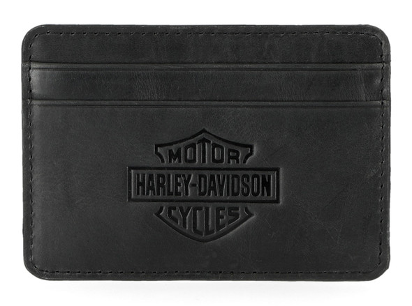 Harley-Davidson® Men's Modular Debossed Bar & Shield Leather Money