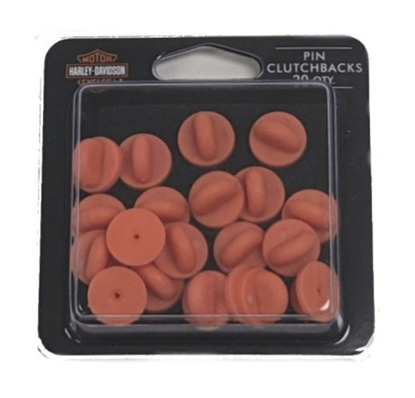 Harley-Davidson® Pin Clutch Backings, Soft Vinyl Comfort Fit