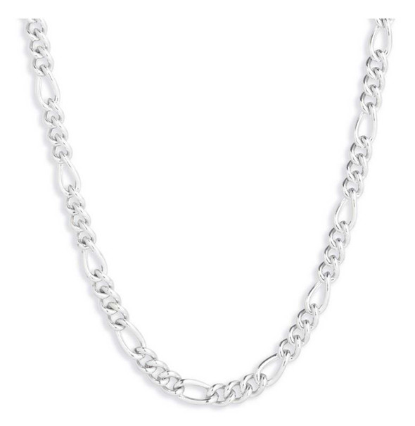 Harley-Davidson Women's 16 in. Figaro Chain Necklace - Brass Silver Plated - Wisconsin Harley-Davidson