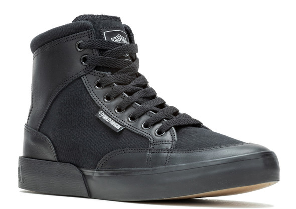 Harley-Davidson Unisex Rosemont 4-Inch Black Leather and Canvas Boots, D75004 - Wisconsin Harley-Davidson