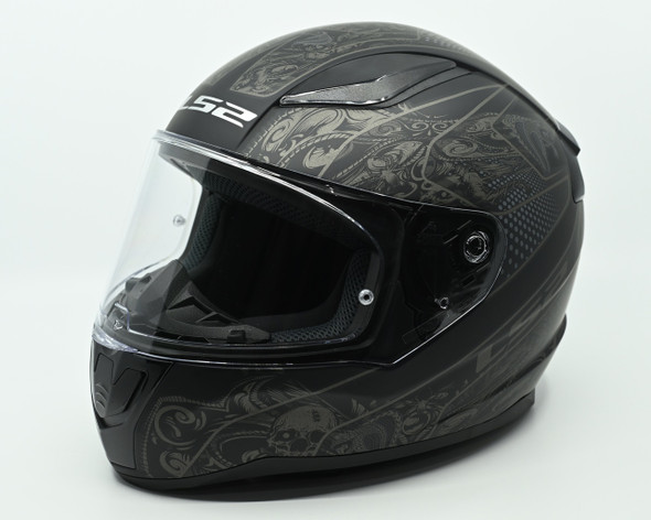 LS2 Helmets Rapid II Crypt Full Face Motorcycle Helmet - Matte Black - Wisconsin Harley-Davidson