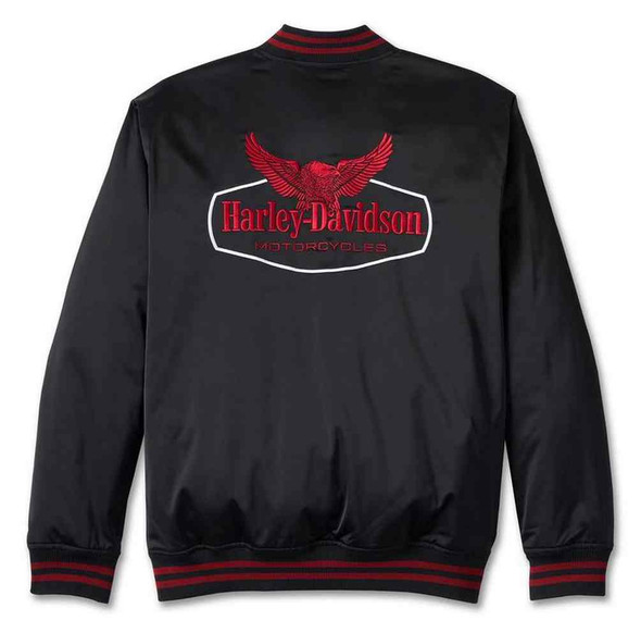 Harley Davidson ライディングジャケット M　ナイロン Harley-Davidson® Men's Flying Eagle Satin Casual Jacket