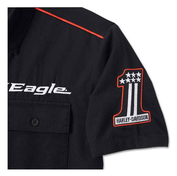 Harley-Davidson® Men's Screamin' Eagle Short Sleeve Shirt - Black
