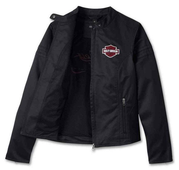Harley-Davidson ジャンパー ブルゾン 刺繍 中綿 男女兼用 Harley-Davidson® Women's Roses Zip Front Hoodie - 96323-21VW