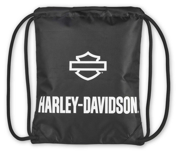 Harley-Davidson Rugged High-Density Polyester Quick-Draw Backpack  Black & White - Wisconsin Harley-Davidson