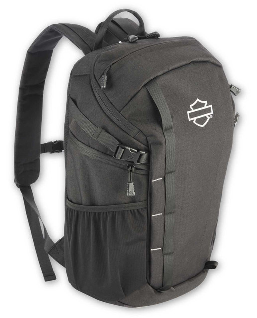 Harley-Davidson Durable Water-Repellent Polyester Street Cruiser Backpack  Black - Wisconsin Harley-Davidson